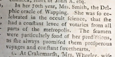 THE DELPHIC ORACLE OF WAPPING
